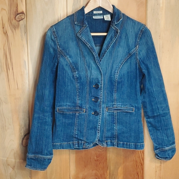 St. John's Bay Jackets & Blazers - 🐞 St. John’s Bay Stretch Jean Jacket Size S